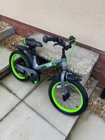 halfords green motorbike bike